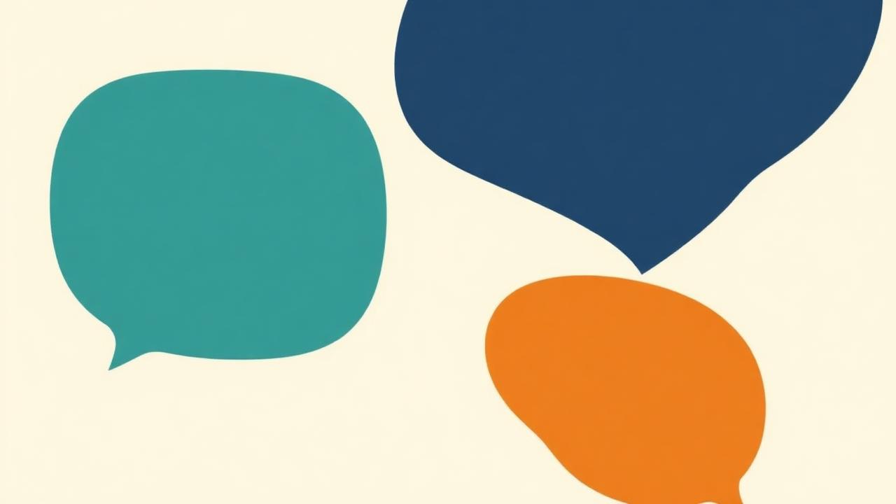 Editorial illustration showing three abstract chat bubbles representing different AI assistants